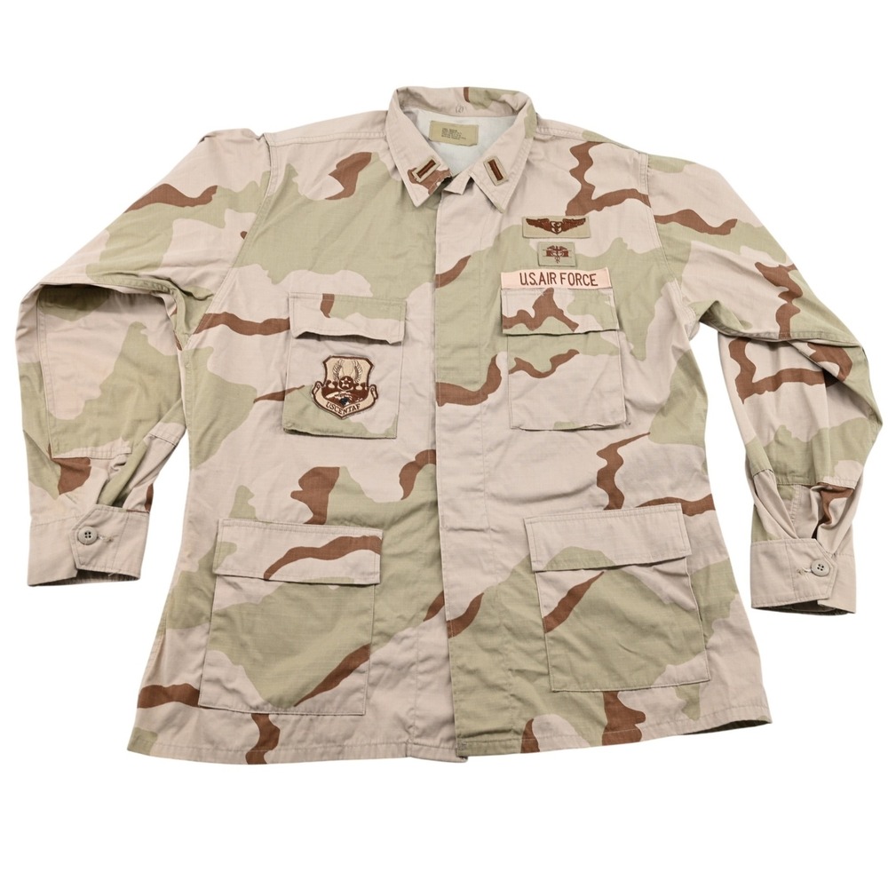 Mens American Apparel US Air Force 3 Color Desert Camo Combat Coat Chore Pockets